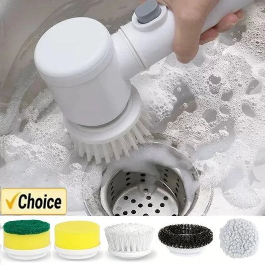 Electric Cleaning Brush 5in1