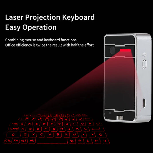 Portable bluetooth virtual laser keyboard