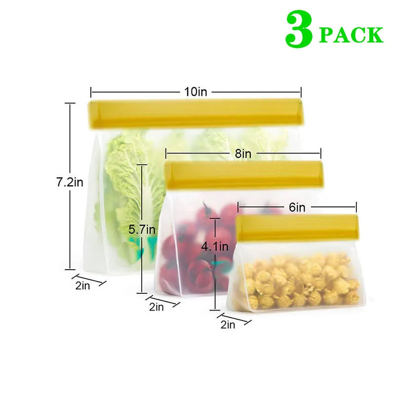 Reusable Silicone Food Bags