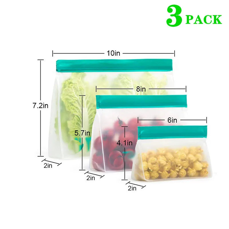 Reusable Silicone Food Bags